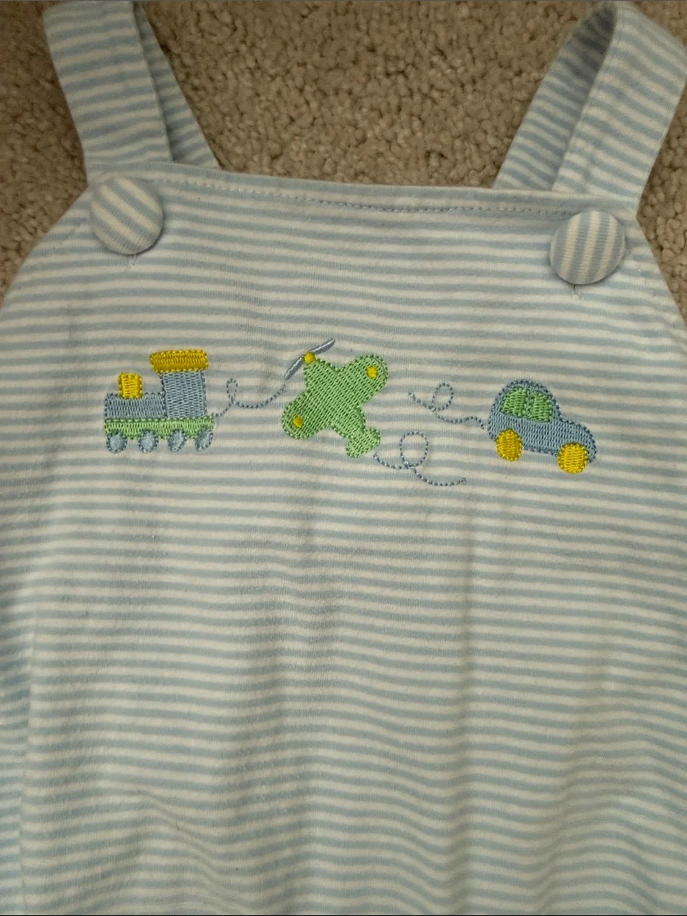 Cecil & Lou bubble with Transport Embroidery